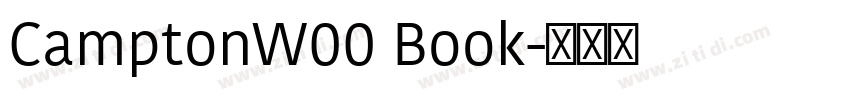 CamptonW00 Book字体转换 CamptonW00 Book字体转换